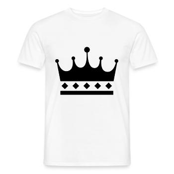 Krone Symbol - Männer T-Shirt - Weiß - Vorne - AI Model Male 178 dark (178cm)