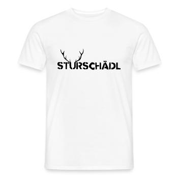 Sturschädl Dickkopf Dialekt Mundart Österreich - Männer T-Shirt - Weiß - Vorne - AI Model Male 178 dark (178cm)