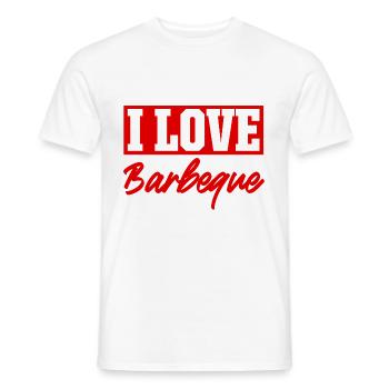 Ich liebe Barbeque - Männer T-Shirt - Weiß - Vorne - AI Model Male 178 dark (178cm)