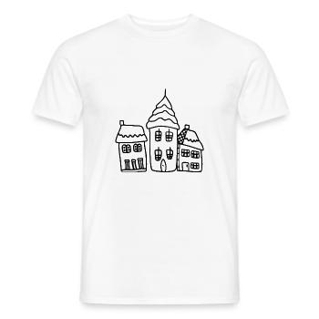 Ma fréquence hivernale à la maison froide - T-shirt homme - blanc - Devant - AI Model Male 178 dark (178cm)