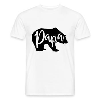 papa bear Daddy Thés Perfect Gifts - T-shirt homme - blanc - Devant - AI Model Male 178 dark (178cm)