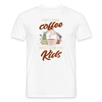 Educator teacher kindergarten school pedagogue - Men's T-Shirt - white - Front - AI Model Male 178 dark (178cm)
