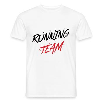 Running Team - Männer T-Shirt - Weiß - Vorne - AI Model Male 178 dark (178cm)