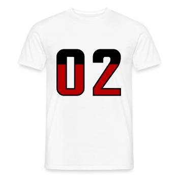 2 Zahl symbol Germany - Männer T-Shirt - Weiß - Vorne - AI Model Male 178 dark (178cm)