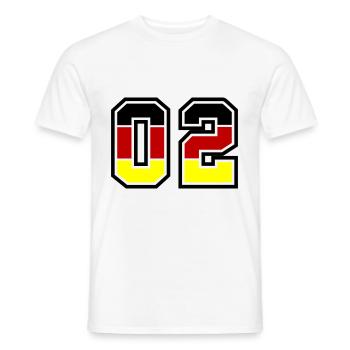 2 Zahl symbol Germany - Männer T-Shirt - Weiß - Vorne - AI Model Male 178 dark (178cm)