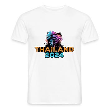 Thailand 2024 Tour - Men's T-Shirt - white - Front - AI Model Male 178 dark (178cm)