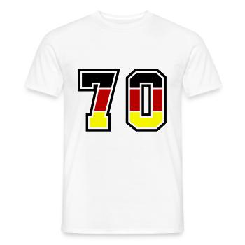 70 Zahl Symbol Germany - Männer T-Shirt - Weiß - Vorne - AI Model Male 178 dark (178cm)