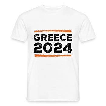 Greece 2024 Spruch - Männer T-Shirt - Weiß - Vorne - AI Model Male 178 dark (178cm)