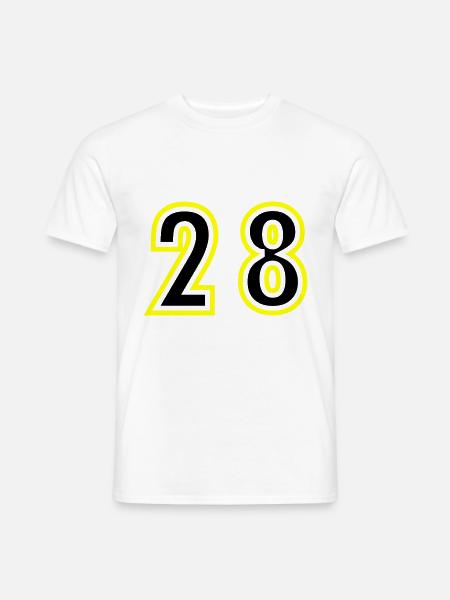 29 Number College - Men's T-Shirt - white