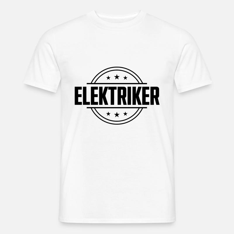 Elektriker Beruf - Männer T-Shirt - Weiß