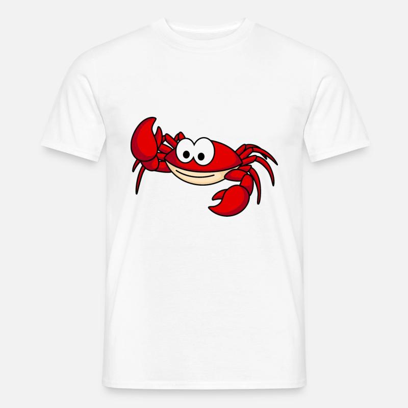 Krabbe Comic Tier - Männer T-Shirt - Weiß