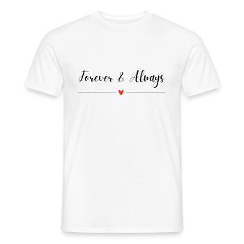 Für immer und ewig - Männer T-Shirt - Weiß - Vorne - AI Model Male 178 dark (178cm)
