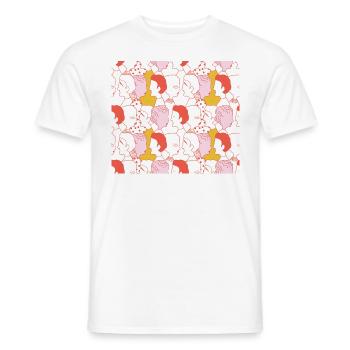 WoMen - Men's T-Shirt - white - Front - AI Model Male 178 dark (178cm)