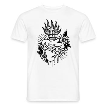 Style Sacré Coeur - T-shirt homme - blanc - Devant - AI Model Male 178 dark (178cm)