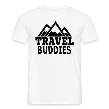 Travel Buddies Travel Friends Wanderlust Gift - Men's T-Shirt - white - Front - AI Model Male 178 dark (178cm)