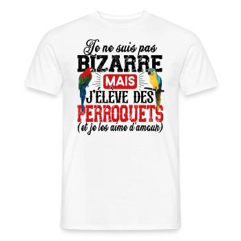 Perroquet Oiseau Perruche Ara Conure Cadeau Humour - T-shirt homme - blanc - Devant - AI Model Male 178 dark (178cm)