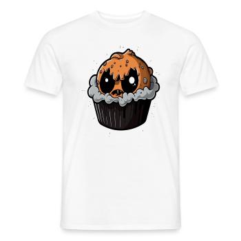 Halloween Muffin Costume Zombie Muffin Halloween - Men's T-Shirt - white - Front - AI Model Male 178 dark (178cm)