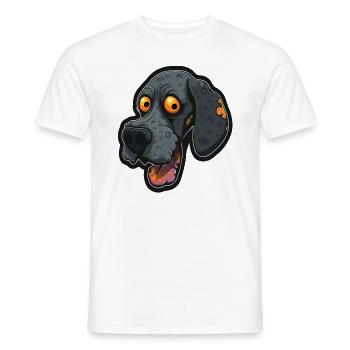 Zombie Dogs Halloween Costume Funny Zombie - Men's T-Shirt - white - Front - AI Model Male 178 dark (178cm)