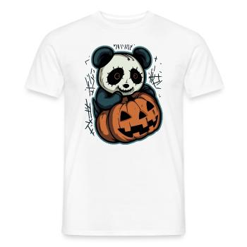 Mignon Zombie Panda Costume Horreur Halloween - T-shirt homme - blanc - Devant - AI Model Male 178 dark (178cm)