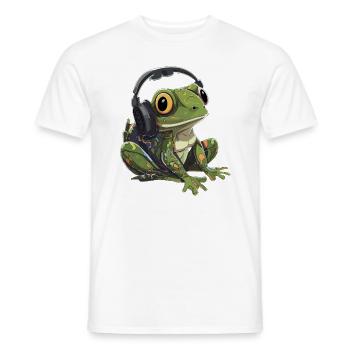 Drum and Bass DJ Electronic Music Festival - Männer T-Shirt - Weiß - Vorne - AI Model Male 178 dark (178cm)