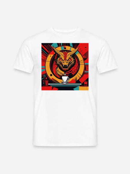 Dragon Cuppa - Men's T-Shirt - white