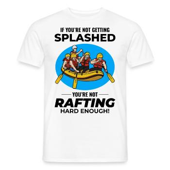 Rafting Team Floß Wildwasser Rafter Paddel Lustig - Männer T-Shirt - Weiß - Vorne - AI Model Male 178 dark (178cm)