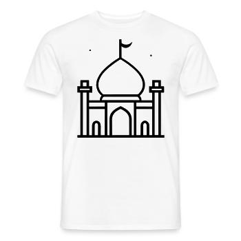 Moschee - Männer T-Shirt - Weiß - Vorne - AI Model Male 178 dark (178cm)