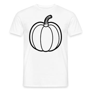 citrouille - T-shirt homme - blanc - Devant - AI Model Male 178 dark (178cm)