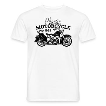 Retro 1952 Motorrad Biker Motorrad Geburtstag 1952 - Männer T-Shirt - Weiß - Vorne - AI Model Male 178 dark (178cm)