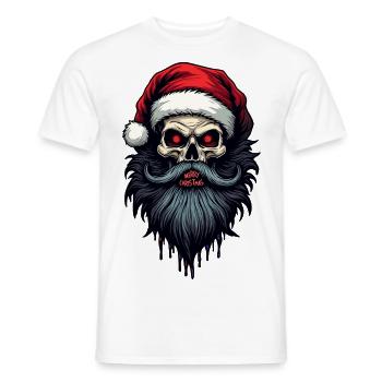Claus X Mas - T-shirt homme - blanc - Devant - AI Model Male 178 dark (178cm)