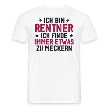 Pensioners always something to complain about funny - Men's T-Shirt - white - Front - AI Model Male 178 dark (178cm)