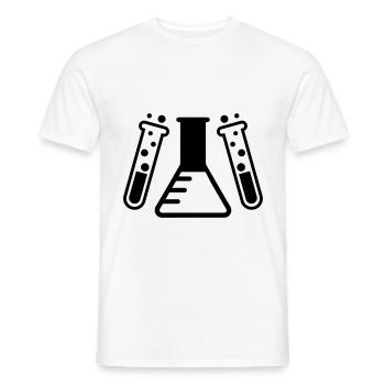 Reagenzglas chemiker - Männer T-Shirt - Weiß - Vorne - AI Model Male 178 dark (178cm)