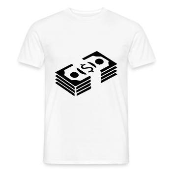 Monnaie Monnaie Silhouette - T-shirt homme - blanc - Devant - AI Model Male 178 dark (178cm)