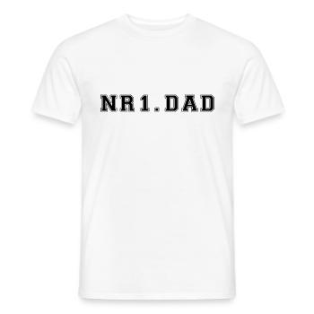 NR. 1. Vater - Männer T-Shirt - Weiß - Vorne - AI Model Male 178 dark (178cm)