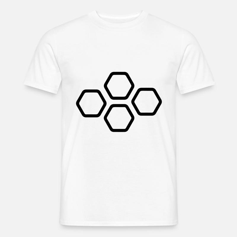 Imker symbol - Männer T-Shirt - Weiß