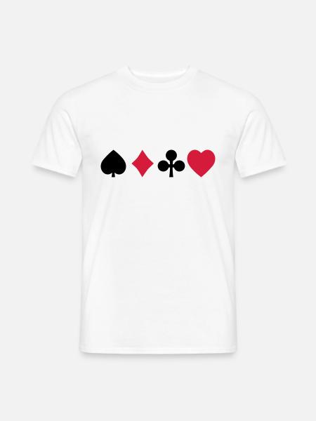 playing cards - Men's T-Shirt - white