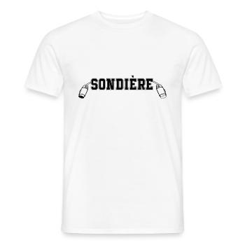 sondiere - T-shirt homme - blanc - Devant - AI Model Male 178 dark (178cm)