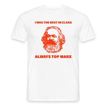 Kommunismus Lenin Marx Klassenkampf Spruch - Männer T-Shirt - Weiß - Vorne - AI Model Male 178 dark (178cm)