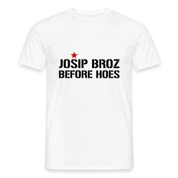 Marsal Josip Broz Tito Joegoslavië Joegoslavië - Heren T-shirt - wit - Voor - AI Model Male 178 dark (178cm)