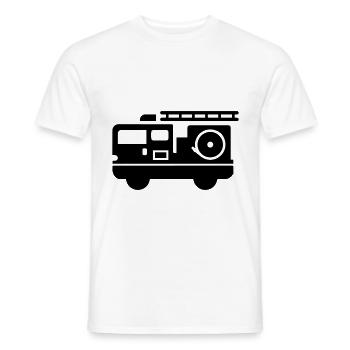 Feuerwehrauto - Männer T-Shirt - Weiß - Vorne - AI Model Male 178 dark (178cm)