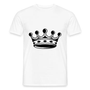 Krone Silhouette icon - Männer T-Shirt - Weiß - Vorne - AI Model Male 178 dark (178cm)