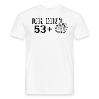 Funny Birthday Gift I'm 53 More 1 - Men's T-Shirt - white - Front - AI Model Male 178 dark (178cm)