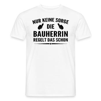 Hausbau Bauleiterin Bauherrin - Männer T-Shirt - Weiß - Vorne - AI Model Male 178 dark (178cm)
