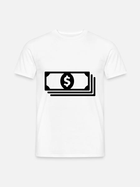 Symbole d’argent liquide - T-shirt homme - blanc