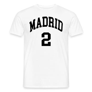 Madrid 2 - T-shirt homme - blanc - Devant - AI Model Male 178 dark (178cm)