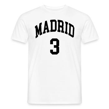 Madrid 3 - T-shirt homme - blanc - Devant - AI Model Male 178 dark (178cm)