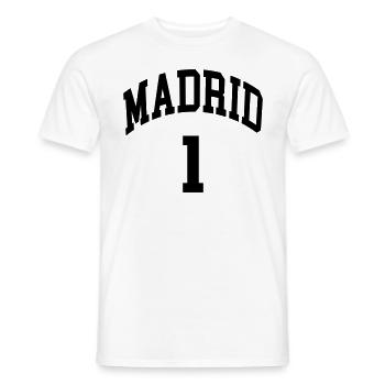 Madrid 1 - T-shirt homme - blanc - Devant - AI Model Male 178 dark (178cm)