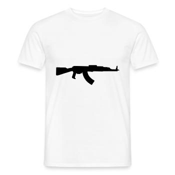 Gewehr icon symbol - Männer T-Shirt - Weiß - Vorne - AI Model Male 178 dark (178cm)