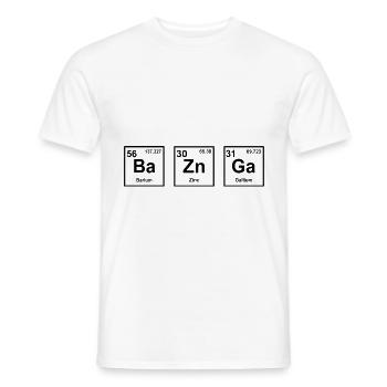BA ZN GA Physiker Geschenk Urknall - Männer T-Shirt - Weiß - Vorne - AI Model Male 178 dark (178cm)