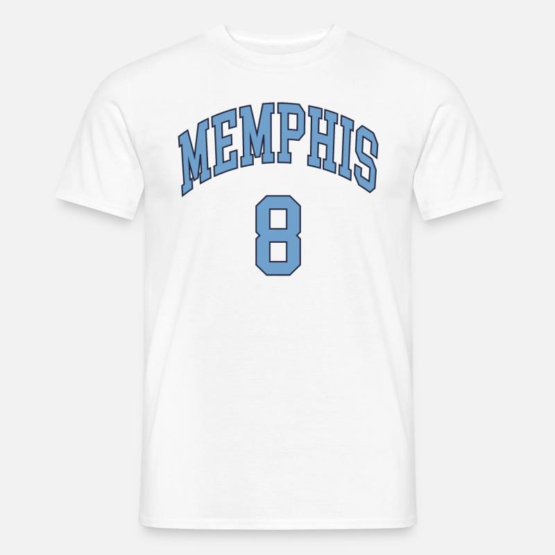 Memphis 8 - Männer T-Shirt - Weiß